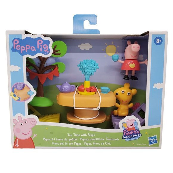 Peppa Pig Tea Time with Peppa Playset Peppa's Adventures Peppa Pig Tea Party Set - Picture 10 of 10